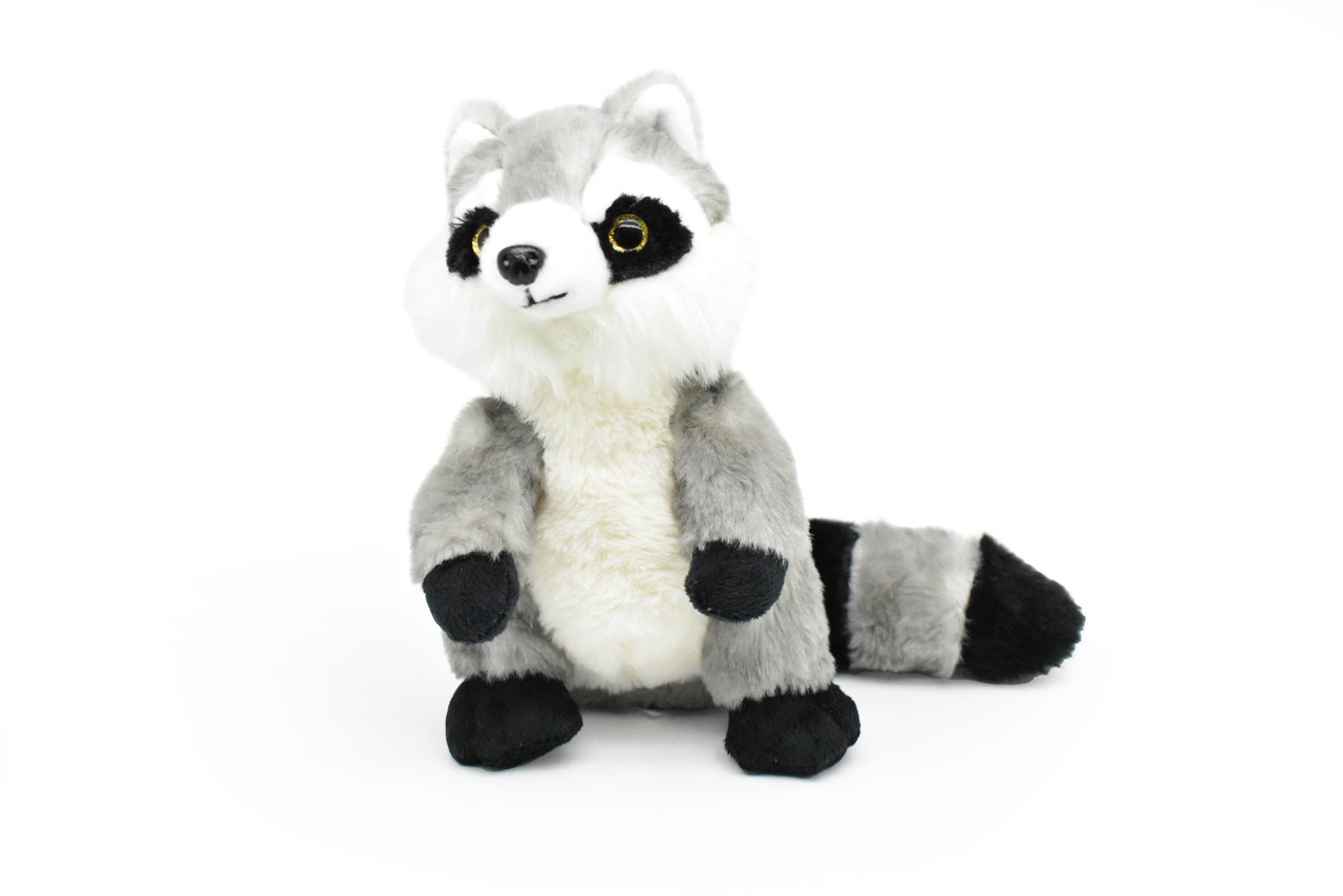 Raccoon, Coon, Masked Bandit, Very Nice Plush, Stuffed Animal, Educational, Realistic Figure, Lifelike Model, Replica, Toy, Kids,  8 Inches. 