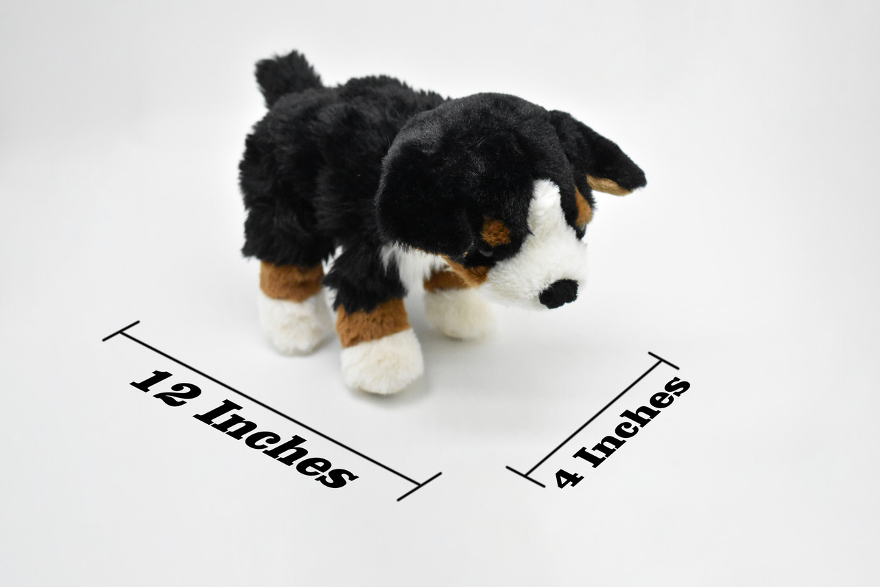 Bernese Mt. Dog, Berner Sennenhund, Berners, Very Nice Plush, Soft Stuffed Dog, Canine, Educational, Realistic Figure, Lifelike Model, Replica, Toy, Kids, 12 Inches. 