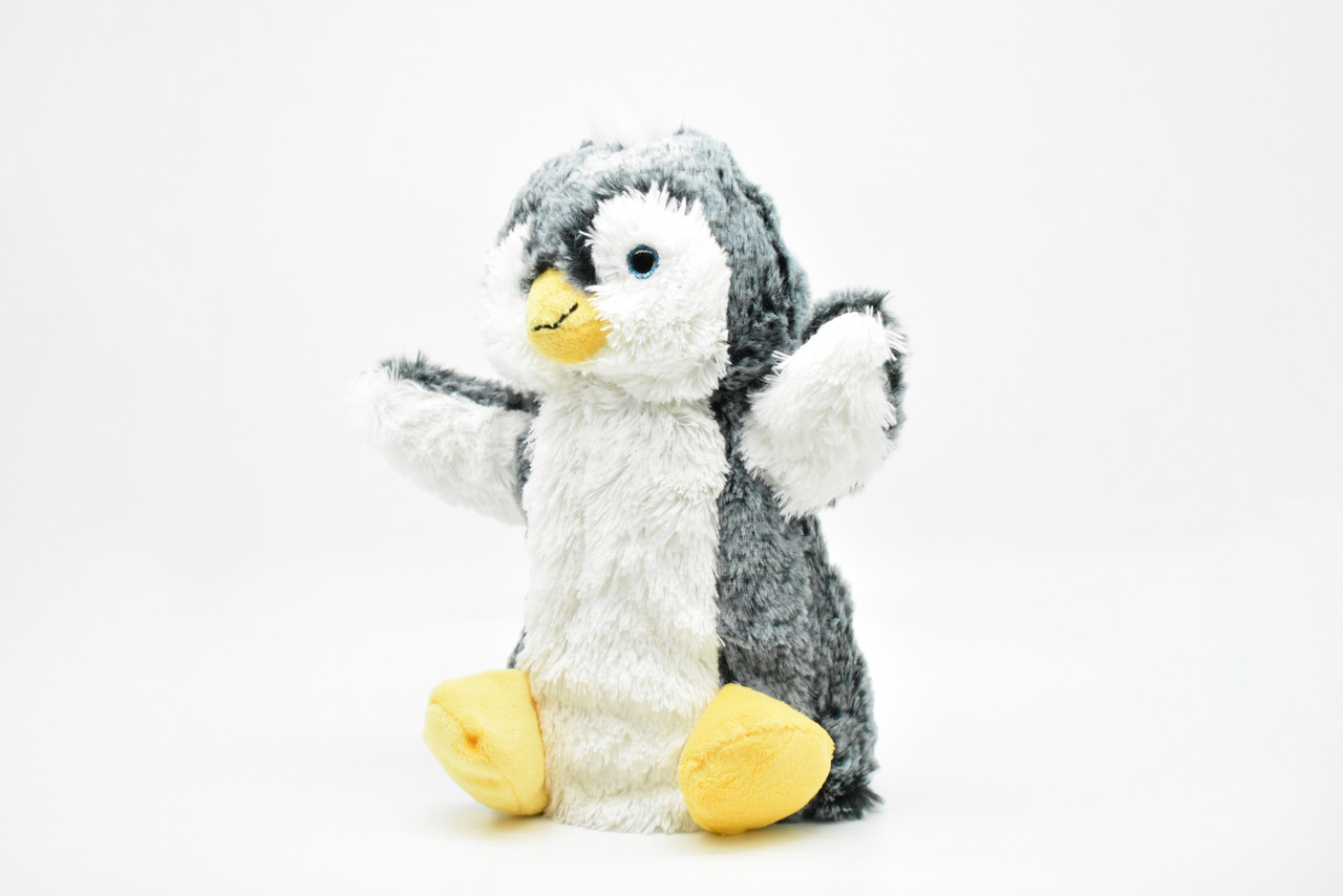 Penguin, Puppet, Stuffed Animal, Educational, Plush Toy, Kids, Realistic Figure, Lifelike Model, Replica, Gift,       9"     CWG293 BB49