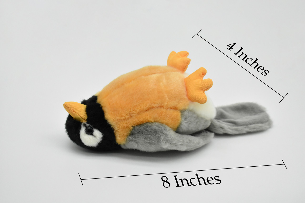 Robin Plush Toy, Realistic Stuffed Animal, Bird, Lifelike, Stuffed Bird, Soft, Toy, Educational, Kids, Gift, Soft Plush Bird,       8"      F4004 BB53 