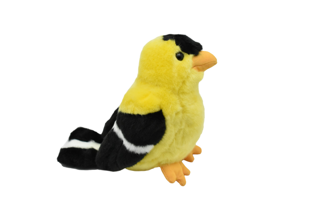 Gold Finch, Bird, Realistic, Lifelike, Stuffed, Bird, Soft, Toy, Educational, Animal, Kids, Gift, Very Nice Plush Animal,       8"