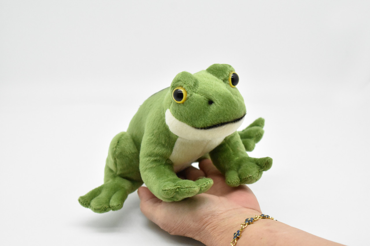 Frog, Realistic, Lifelike, Stuffed, Amphibian, Soft, Toy, Educational, Animal, Kids, Gift, Very Nice Plush Frog      8"