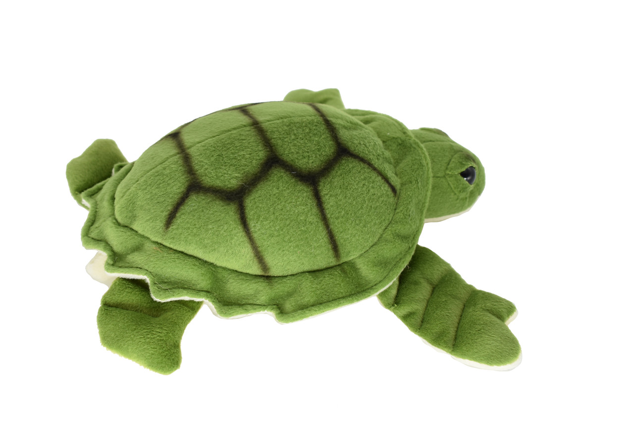Sea Turtle Plush Toy, Realistic Stuffed Animal, Stuffed Turtle, Educational, Toy, Kids, Realistic Figure, Lifelike Soft Plush Turtle,       12"      F2427 BB52