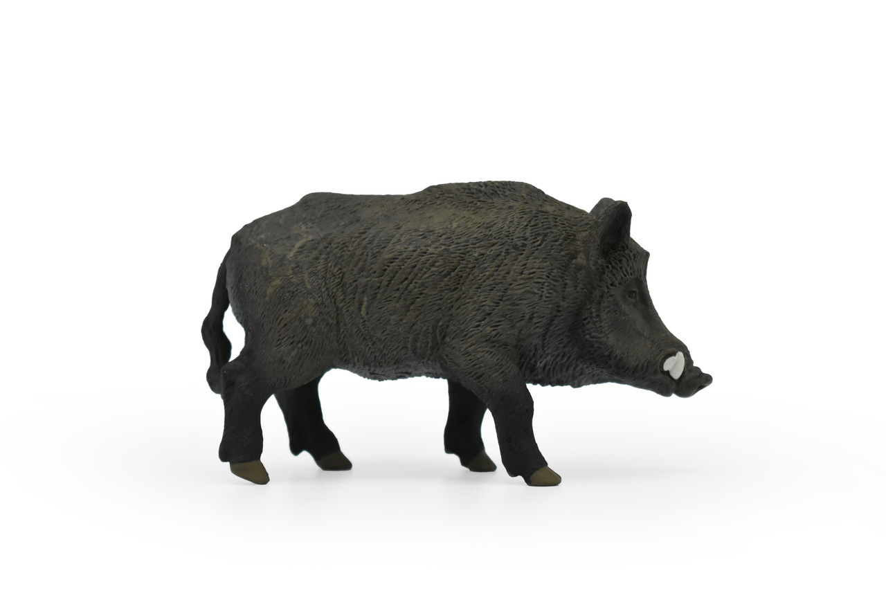 Boar, Wild Pig, Museum Quality Plastic Animal, Educational, Toy, Kids, Realistic Hand Painted Figure, Lifelike Model, Figurine, Replica, Gift,    3 1/2"   SF04 B67