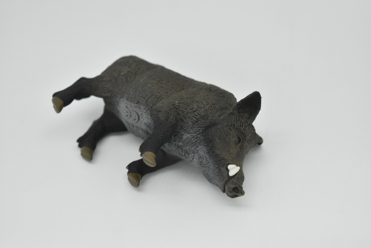 Boar, Wild Pig, Museum Quality Plastic Animal, Educational, Toy, Kids, Realistic Hand Painted Figure, Lifelike Model, Figurine, Replica, Gift,    3 1/2"   SF04 B67