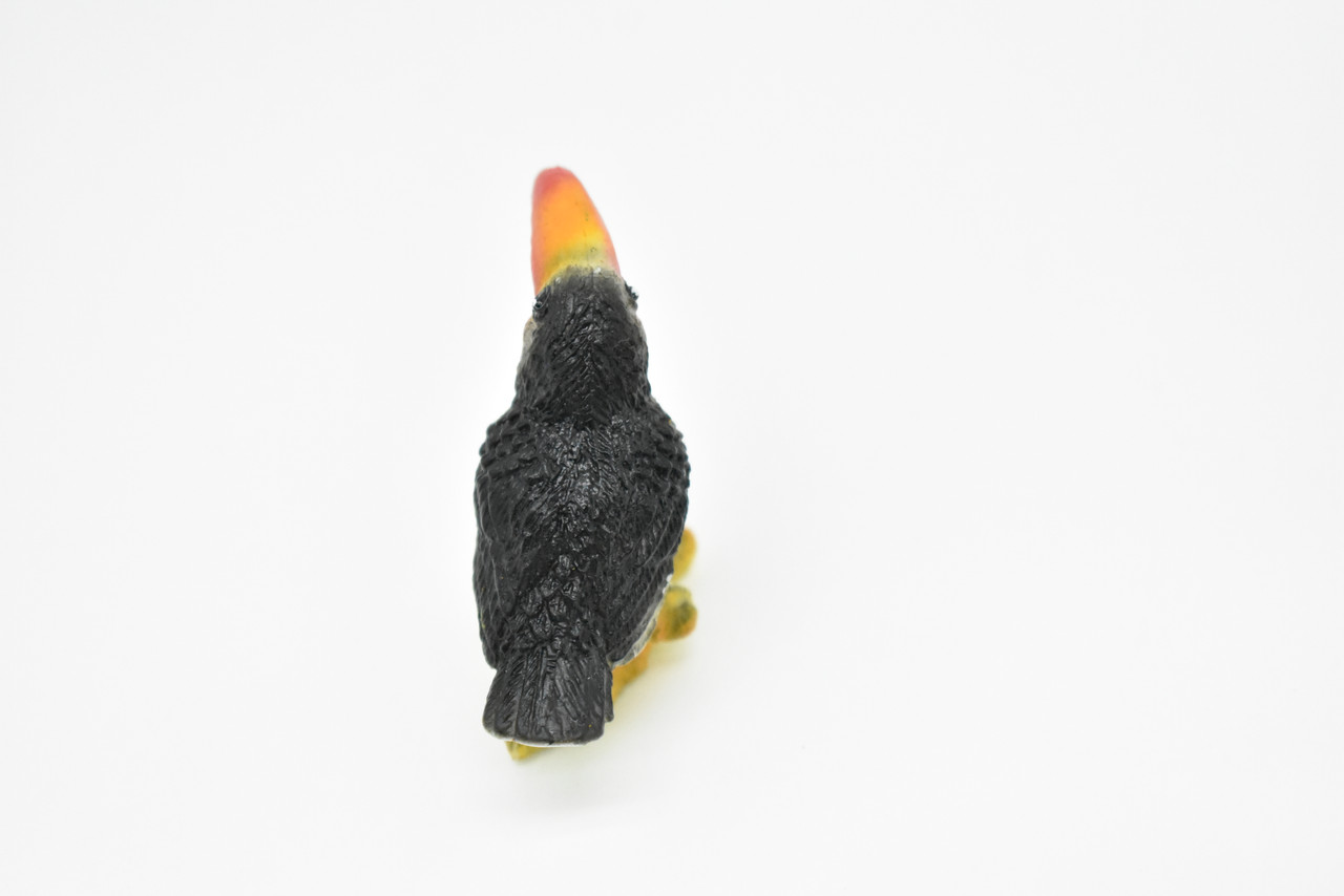 Toucan, Very Nice Rubber Bird, Hand Painted, Educational, Diorama, Realistic Figure, Lifelike, Replica, Toy, Kids, Gift,   2 Inches.     F624 B131
