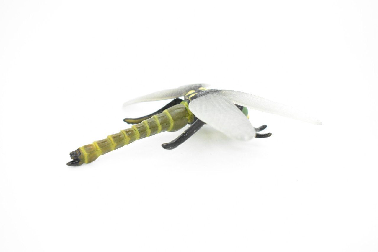 Dragonfly, Insect, Very Realistic Rubber Figure, Model, Educational, Animal, Hand Painted Figurines, Toy  4"    CH016 BB71