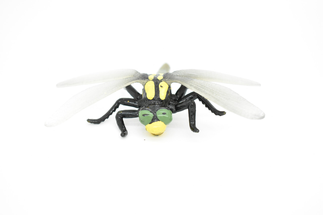 Dragonfly, Insect, Very Realistic Rubber Figure, Model, Educational, Animal, Hand Painted Figurines, Toy  4"    CH016 BB71