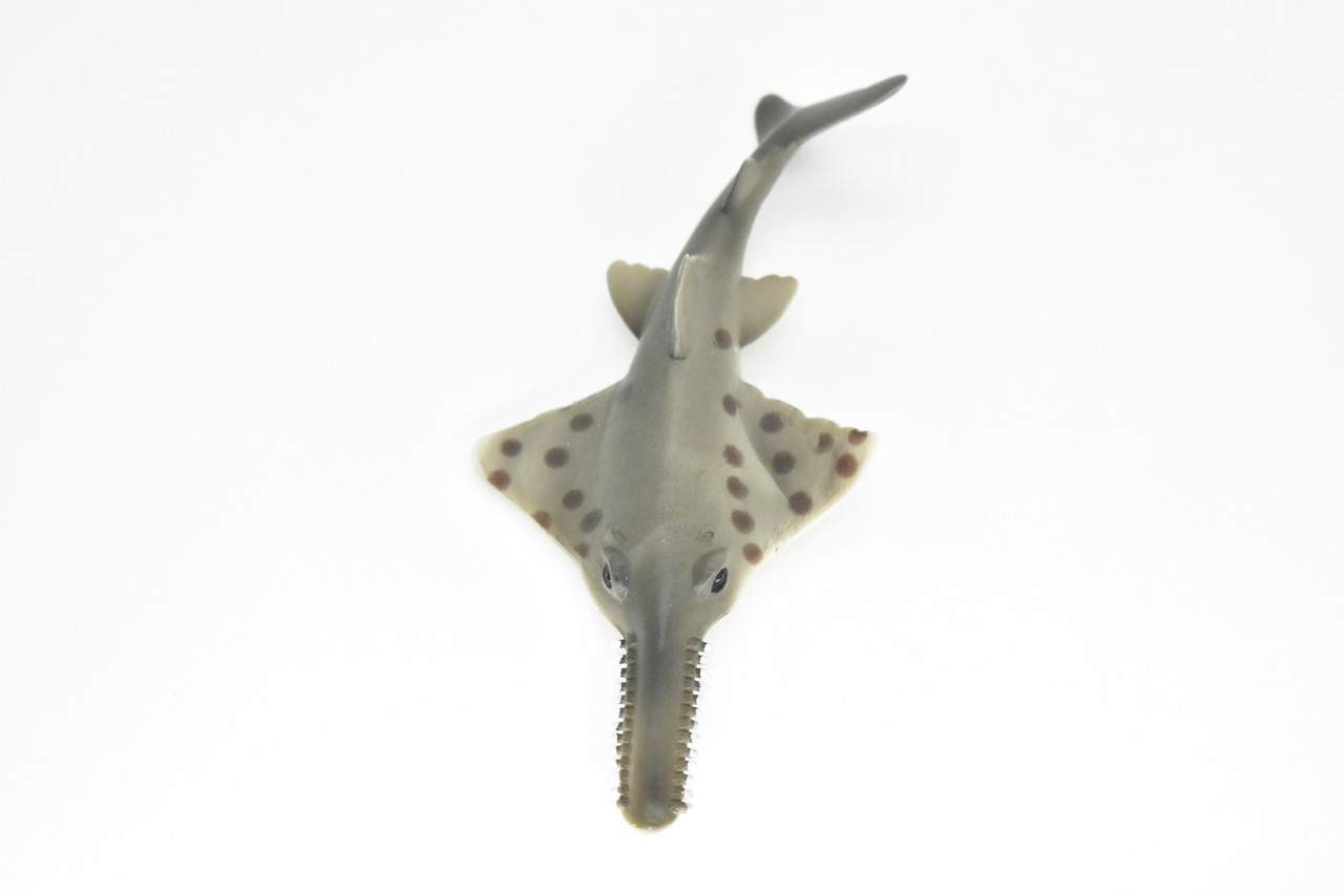 Sawfish Ray, Carpenter Shark, Very Realistic Rubber Figure, Model, Educational, Animal, Hand Painted Figurines,     5"     CH025 BB73