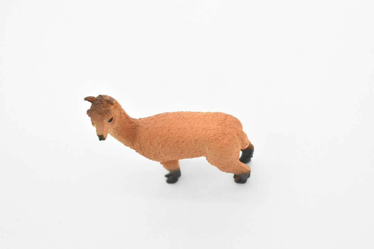 Alpaca, Very Realistic Rubber Reproduction, Hand Painted Figurines,  3"    CH042 BB76