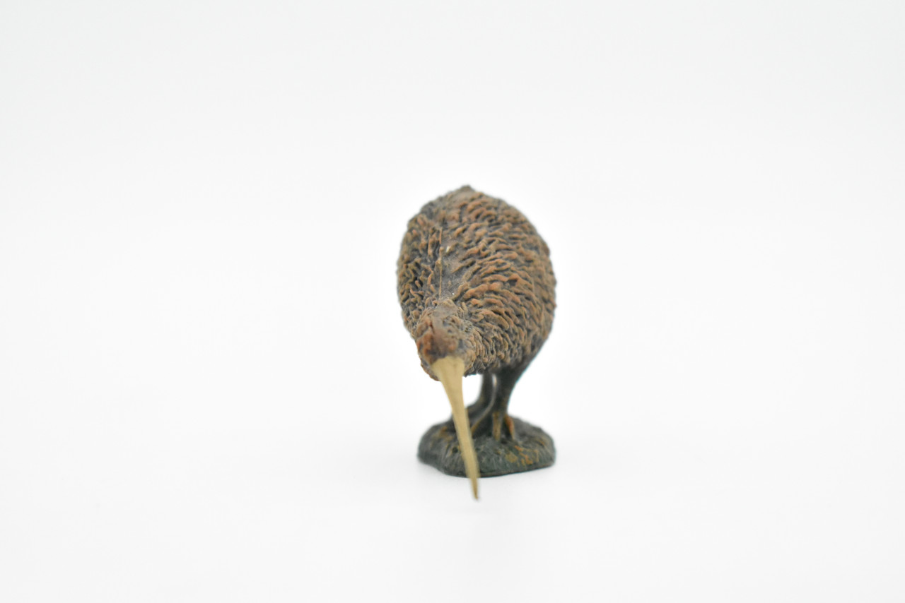 Kiwi, Kee Wee, Bird, Very Realistic Rubber Reproduction, Hand Painted Figurines,  2.5"    CH068 BB79