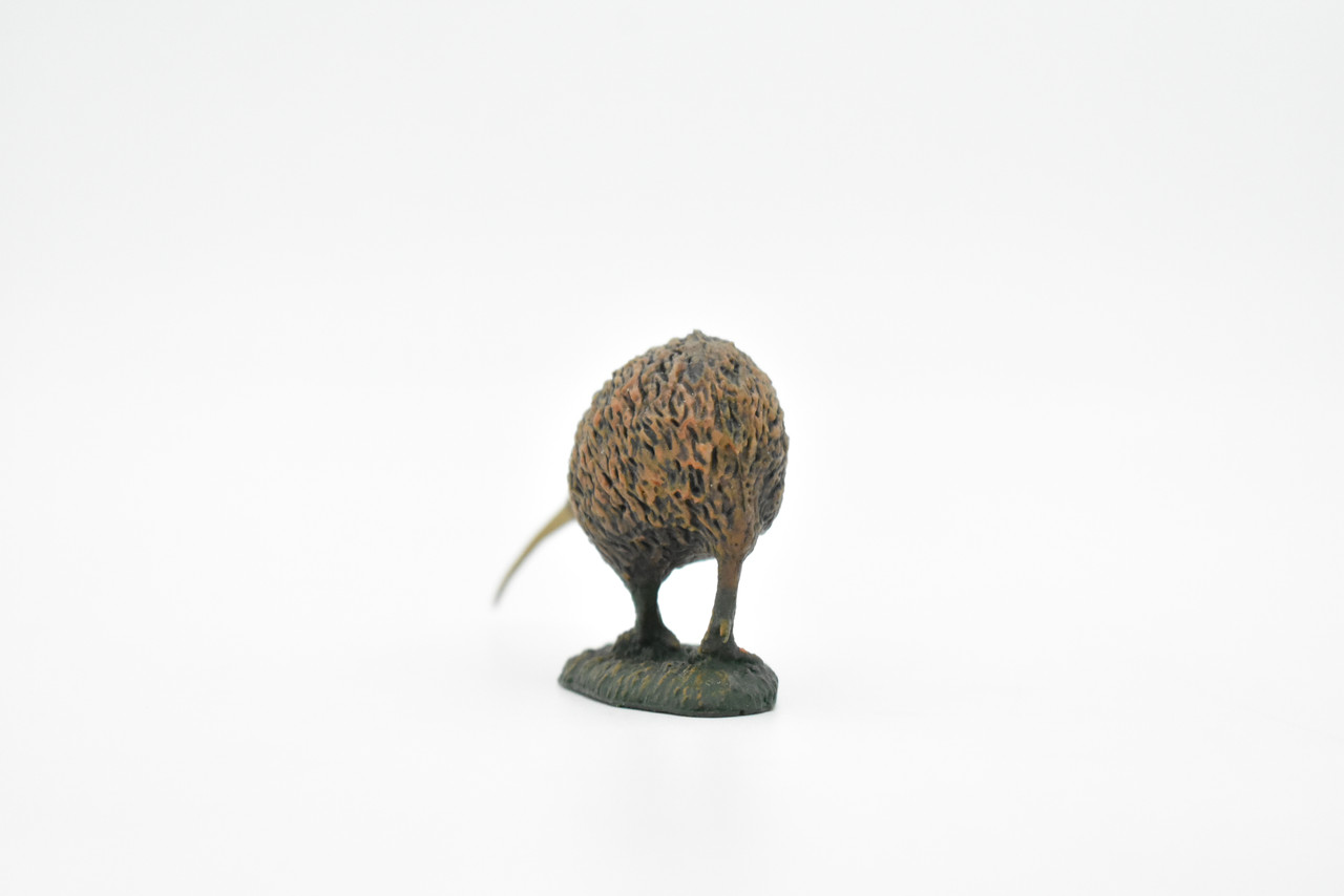 Kiwi, Kee Wee, Bird, Very Realistic Rubber Reproduction, Hand Painted Figurines,  2.5"    CH068 BB79