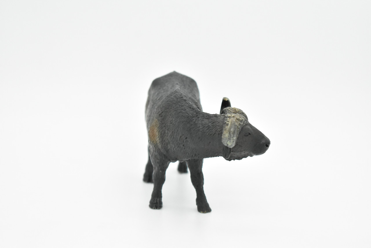 Cape Buffalo Toy, African Bovine, Museum Quality Rubber Figure, Model, Educational, Animal, Hand Painted, Figurines       5"     CH096 BB86