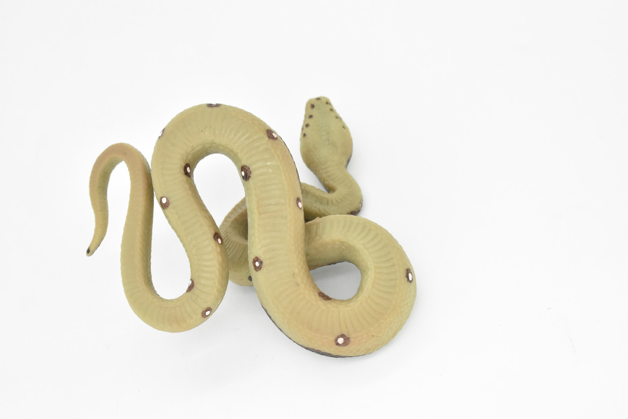 Python Snake Toy, Reptile, Museum Quality Rubber Figure, Model, Educational, Animal, Hand Painted, Figurines       5"     CH100 BB87