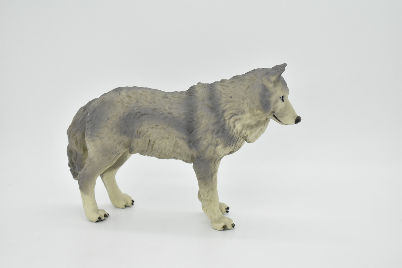 painted wolf figurines