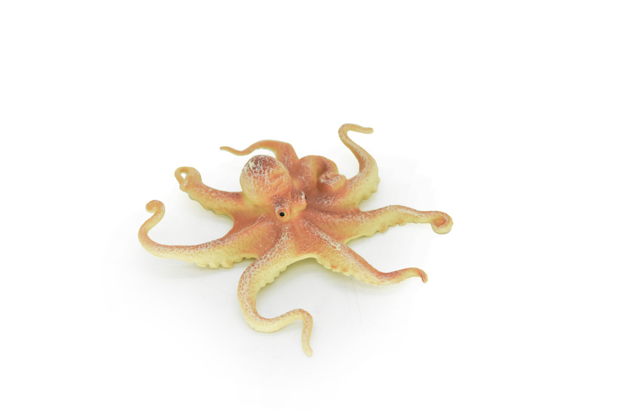 Octopus Toy, Octopodes, Octopoda, Ocean, Deep Sea, Very Realistic Rubber Figure, Model, Educational, Animal, Hand Painted Figurines,     3"     CH110 BB92