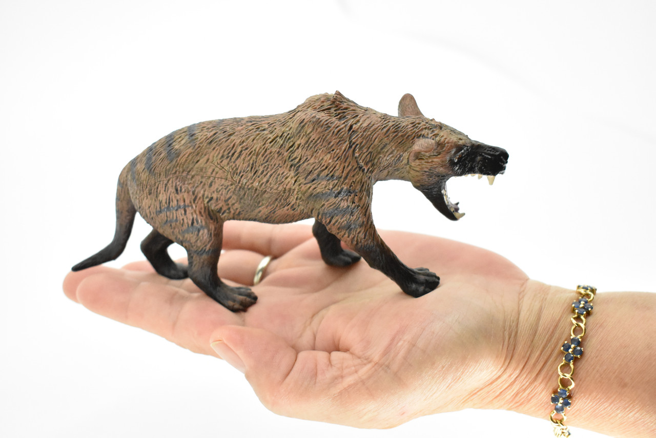 Tasmanian Tiger Toy, Thylacine, Museum Quality Rubber Figure, Model, Educational, Animal, Hand Painted, Figurines 7" CH113 BB93