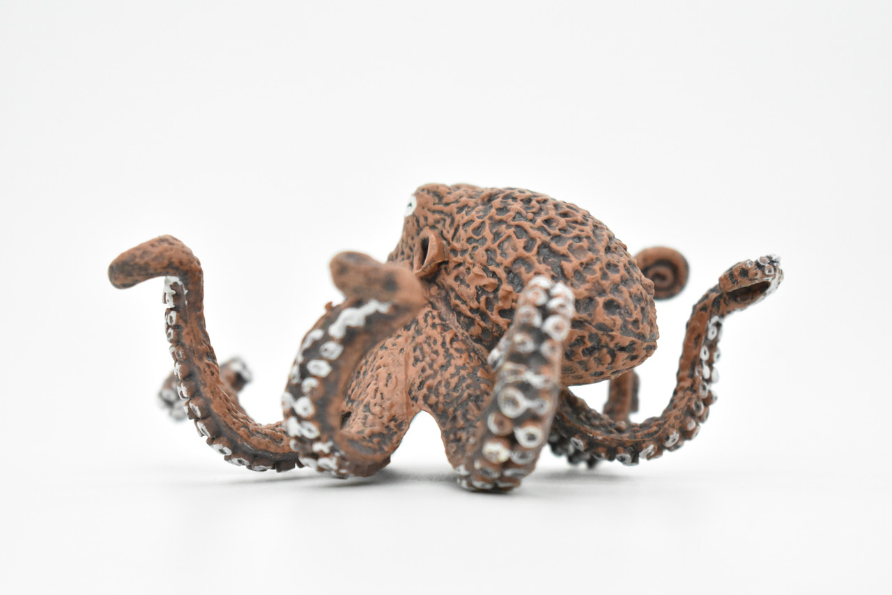 Octopus Toy, Octopodes, Octopoda, Ocean, Deep Sea, Museum Quality Rubber Figure, Model, Educational, Animal, Hand Painted, Figurines      4"     CH115 BB94