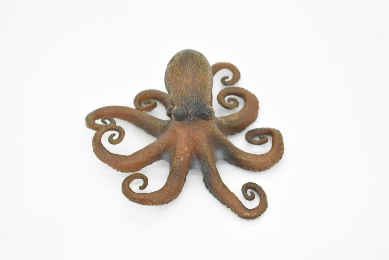 Octopus Toy, Octopodes, Octopoda, Ocean, Museum Quality Rubber Figure, Model, Educational, Animal, Hand Painted, Figurines 5" CH120 BB96