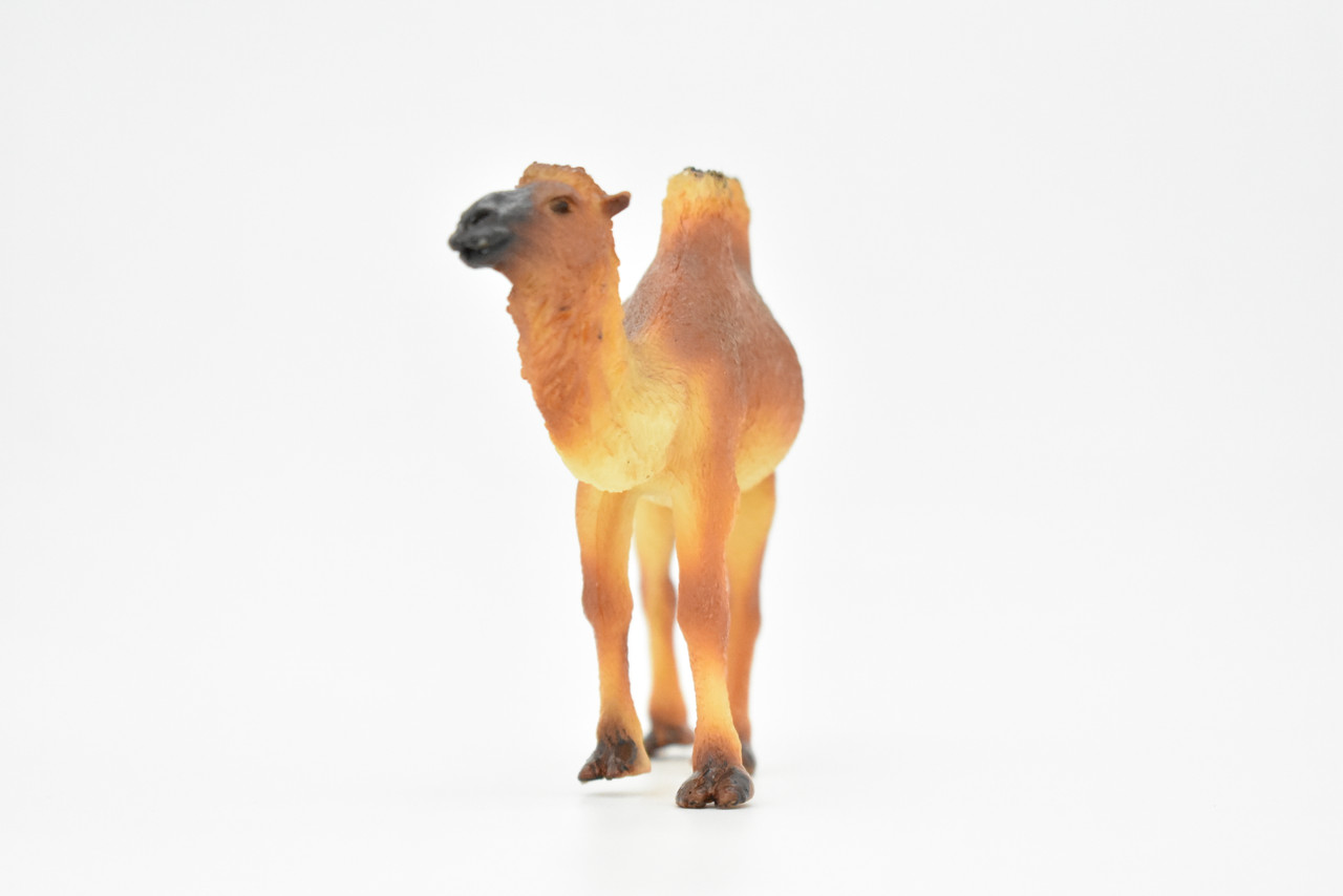 Camel, Bactrian, Two Humps, Realistic Rubber Reproduction, Hand Painted Figurines    4.5"     CH154 B248