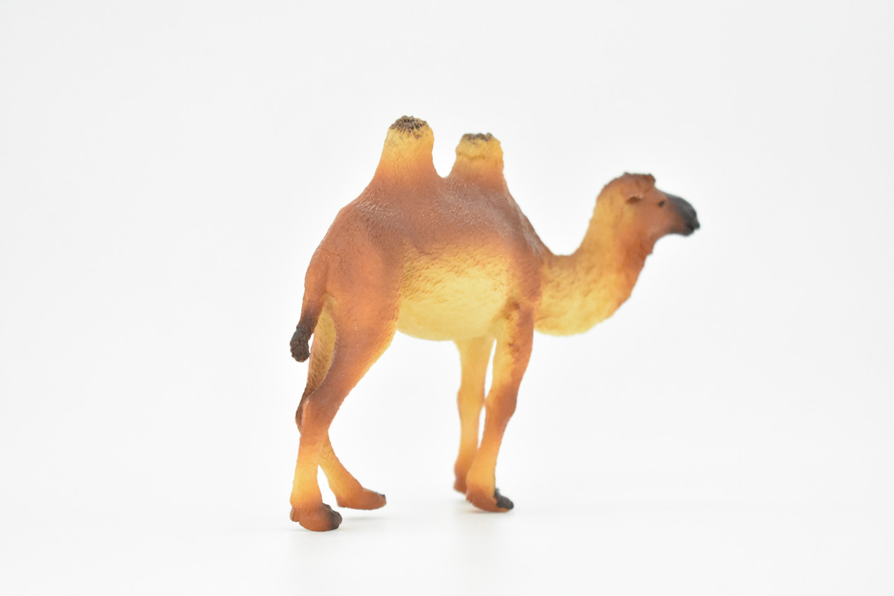 Camel, Bactrian, Two Humps, Realistic Rubber Reproduction, Hand Painted Figurines    4.5"     CH154 B248