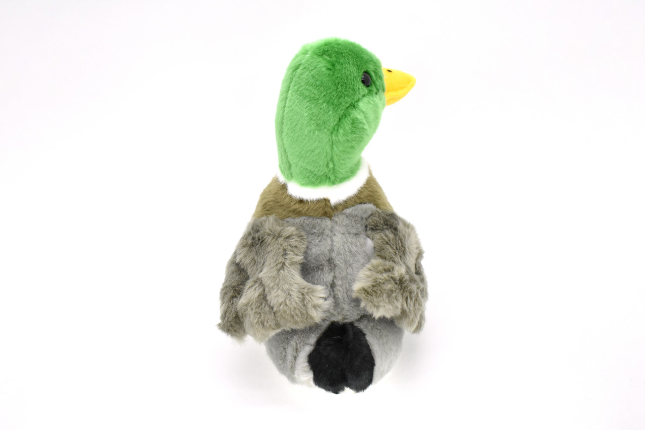 Mallard Duck Plush Toy, Realistic Stuffed Animal, Male, Drake, Lifelike, Stuffed Bird, Soft, Toy, Educational, Kids, Gift, Soft Plush Bird     10"      CC29 BB9