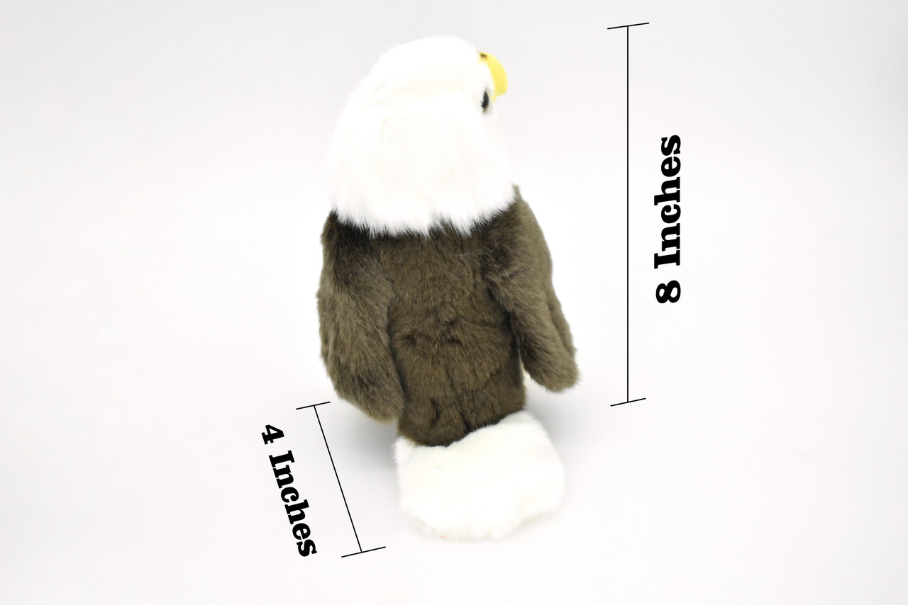 Bald Eagle, Bird, Realistic, Lifelike, Stuffed, Bird, Soft, Toy, Educational, Animal, Kids, Gift, Very Nice Plush Animal     8"