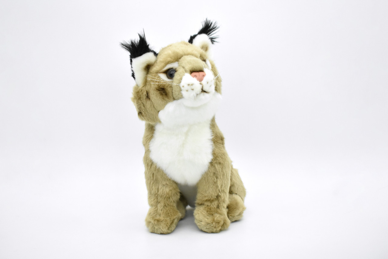 Lynx, Cat, Canada, Realistic, Lifelike, Stuffed, Soft, Educational, Animal,  Toy, Kids, Gift, Very Nice Plush Animal       10"  
