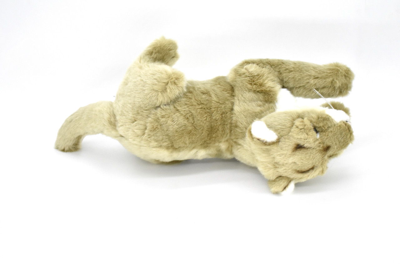 Mountain Lion Plush Toy, Realistic Stuffed Animal, Big Cat, Puma, Lifelike, Stuffed Cougar, Soft, Toy, Educational, Kids, Gift         16"       F4511 BB8                   