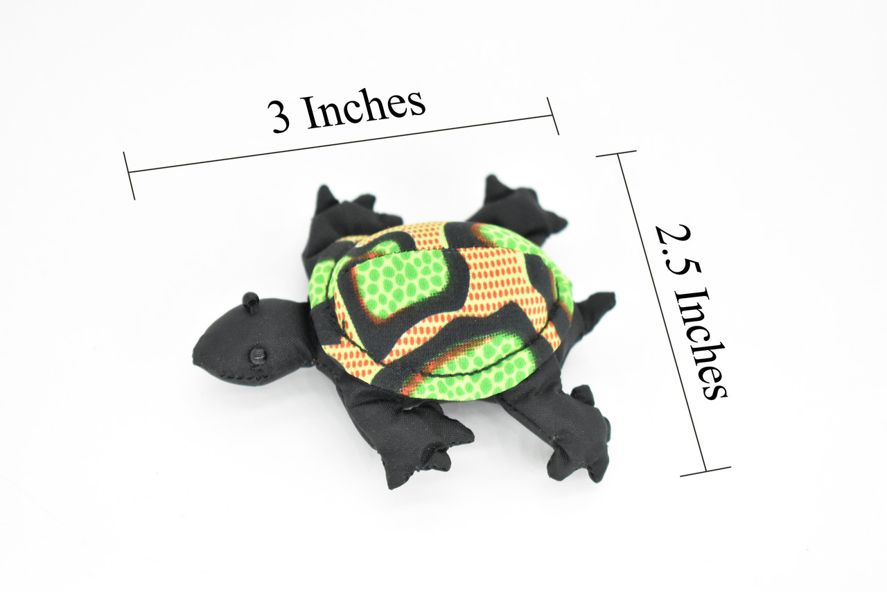 Tortoise, Turtle, Reptiles, Green, HandMade In Thailand, Sand Creatures, Paper Weight, Bean Bag, Cornhole, Game, Toy, Kids, Educational, Gift,  3 Inches.