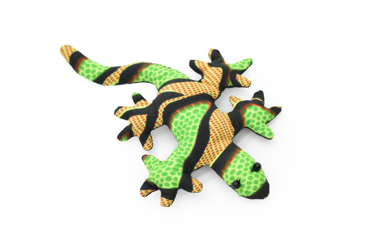 Gecko, Lizard, Reptiles, Green, HandMade, Thailand Sand Creatures, Toy, Paper Weight, Bean Bag, Cornhole        3"    TH7 BB67