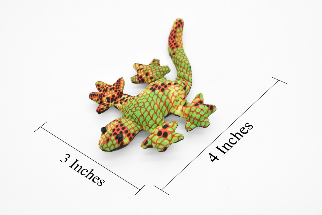 Gecko, Lizard, Reptiles, Green,  HandMade, Thailand Sand Creatures, Toy, Paper Weight, Bean Bag, Cornhole       3"    TH10 BB67