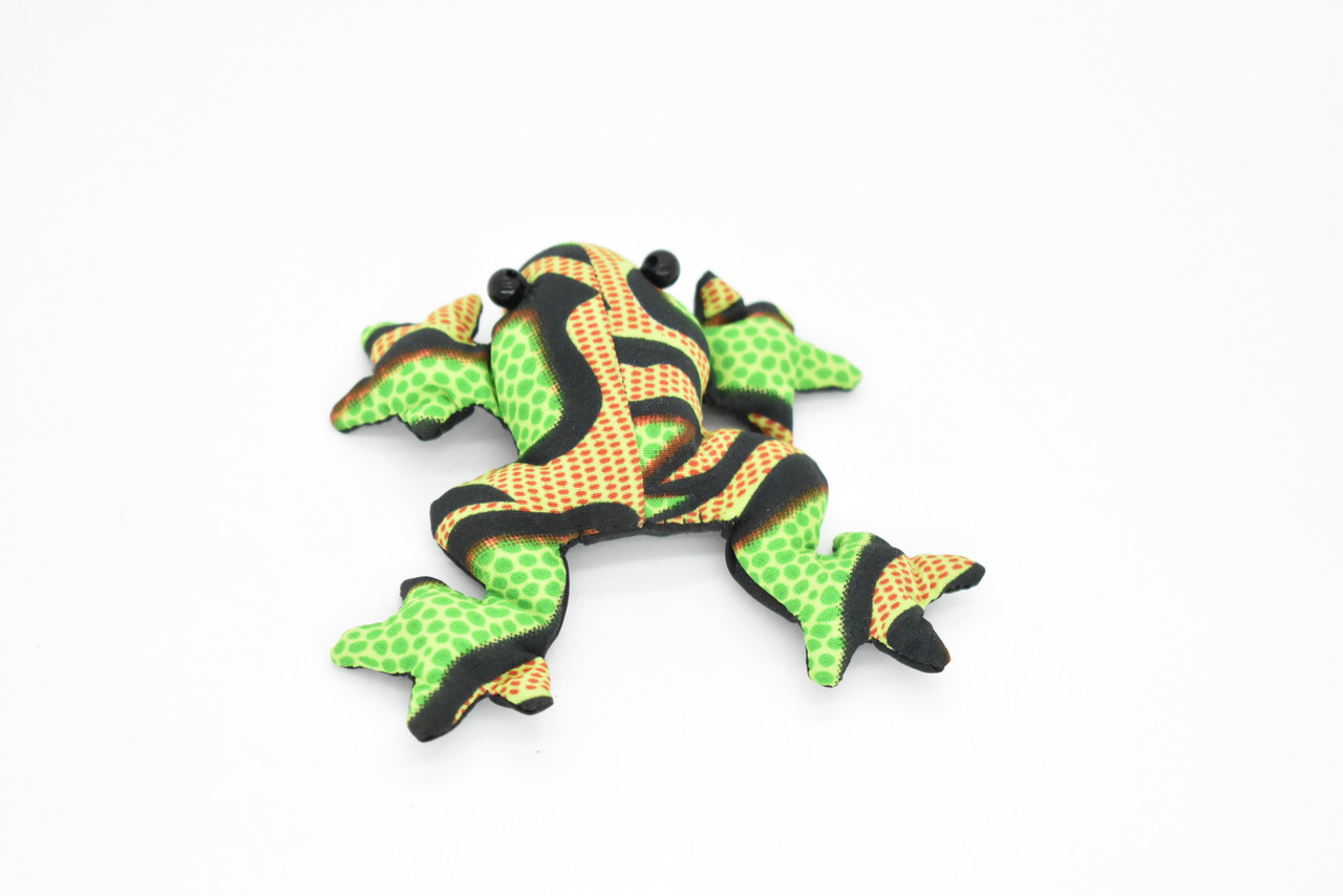 Frog, Amphibians, Green,  Hand Made, Thailand Sand Creatures, Toy, Paper Weight, Bean Bag, Cornhole, Game,      3"   TH14 BB68