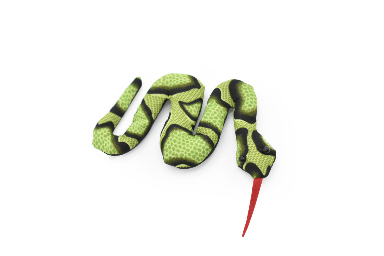 Snake, Reptiles, Green, Hand Made, Thailand Sand Creatures, Toy, Paper Weight, Bean Bag, Cornhole , Game,         4"   TH15 BB67