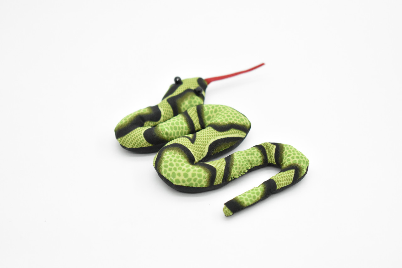 Snake, Reptiles, Green, Hand Made, Thailand Sand Creatures, Toy, Paper Weight, Bean Bag, Cornhole , Game,         4"   TH15 BB67