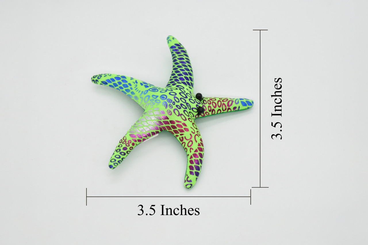 Starfish, Asteroidea, Green,  Hand Made, Thailand Sand Creatures, Toy, Paper Weight, Bean Bag, Cornhole, Game,     3 1/2"   TH24 BB67