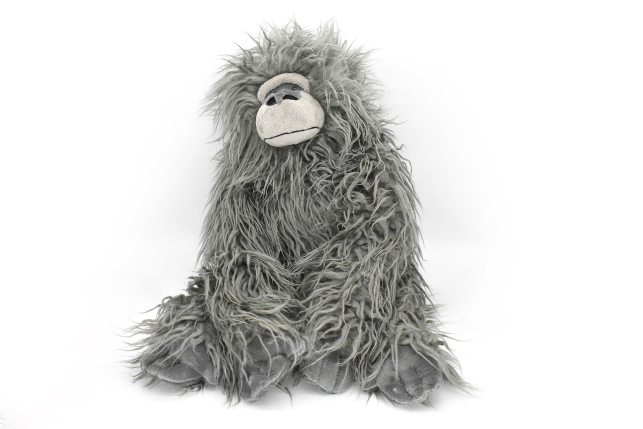 Gorilla, Grey, Shaggy, Heirloom,  Very Nice Plush Animal ,      14"   RI04 B251