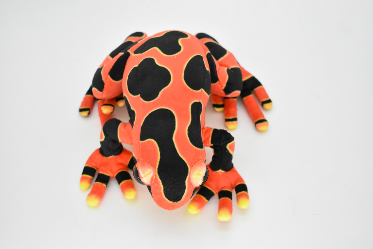 Frog, Red, Poison Dart, Realistic Cute Stuffed Animal Plush Toy Kids Educational Gift  9"      RI08 B255