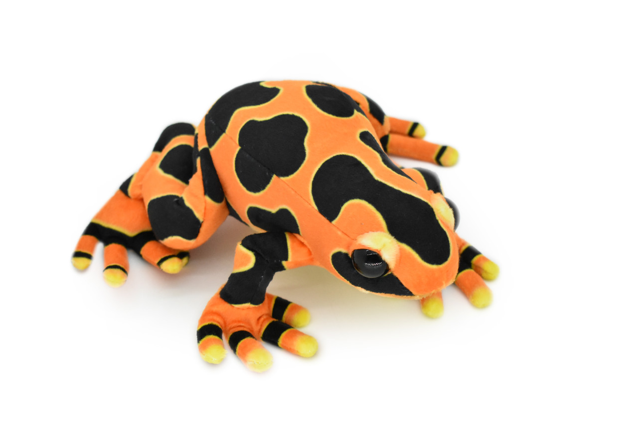 Frog, Orange, Poison Dart, Very Nice Plush Animal ,      9"      RI11 B258