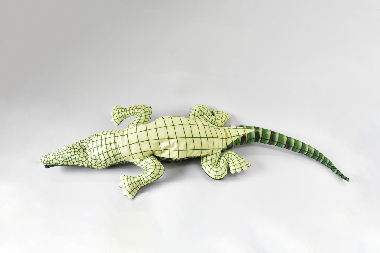 Puzzled Alligator Plush Keychain Stuffed Animal Toy - Soft Fur Wild Life  Animal Green Crocodile Charm Keyring, Decorative Plush Toy Accessory Fun