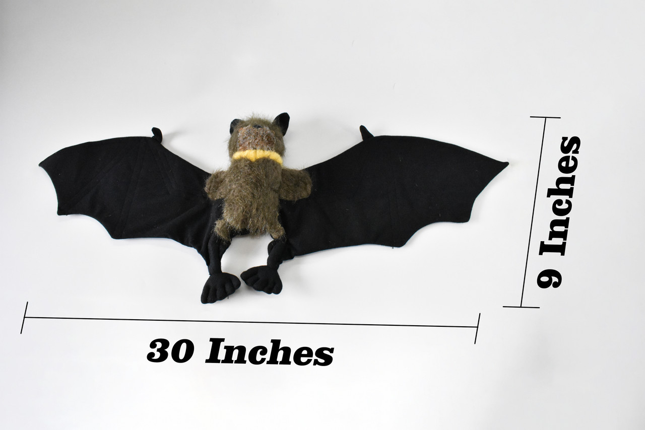 Fruit Bat Realistic Cute Stuffed Animal Plush Toy Kids Educational Gift     30" x  9" x 4"      C010 BB105