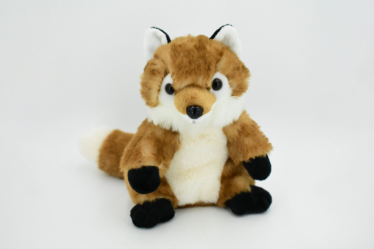 Red Fox, Canidae, Vulpes vulpes, Very Nice Plush, Stuffed Animal, Educational, Realistic Figure, Lifelike Model, Replica, Toy, Kids, Gift,       10 Inches.  