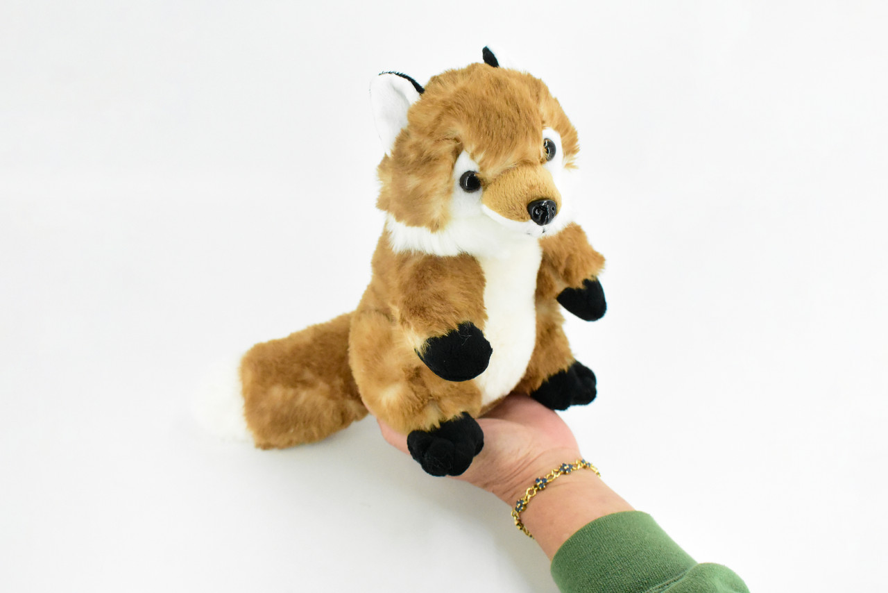 Fox, Red, Canidae, Stuffed Animal, Educational, Plush Toy, Kids, Realistic Figure, Lifelike Model, Replica, Gift,      10"     CWG299 BB99