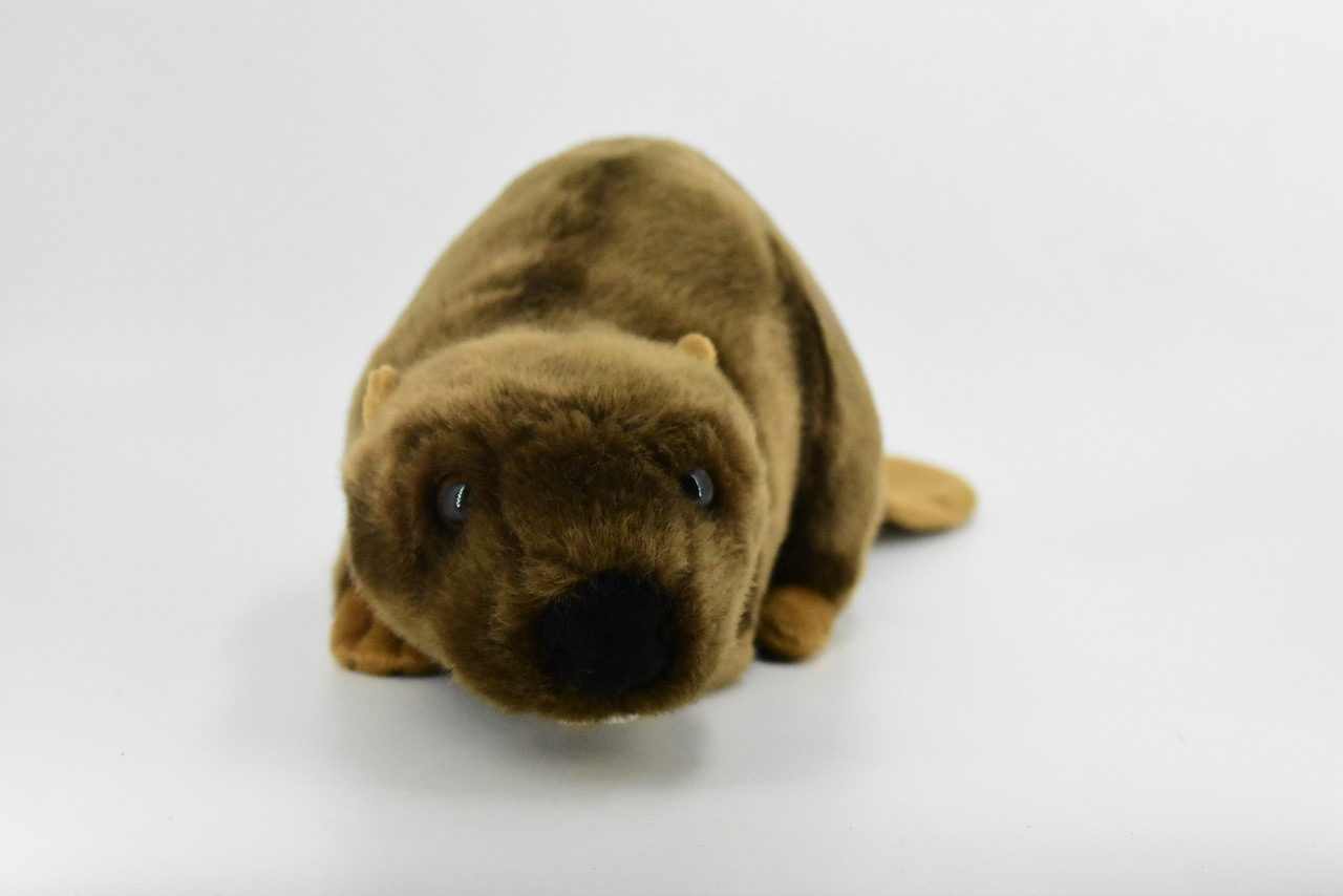 Beaver Plush Toy, Realistic Stuffed Animal, Castor, Lifelike, Stuffed Beaver, Soft, Toy, Educational, Kids, Gift        11"      F4503 BB51