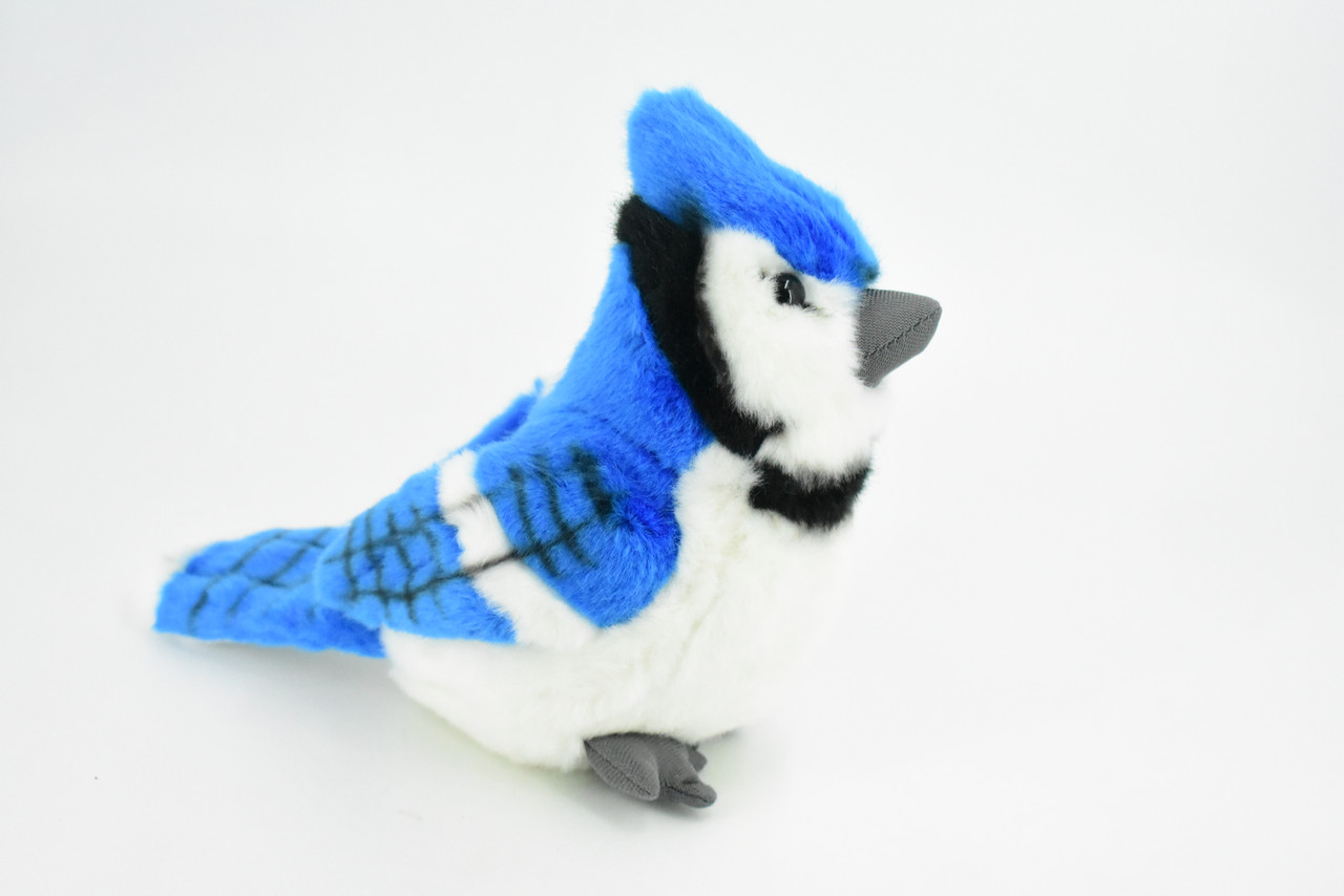 Blue Jay, Bird, Realistic, Lifelike, Stuffed, Bird, Soft, Toy, Educational, Animal, Kids, Gift, Very Nice Plush Bird,  6 Inches