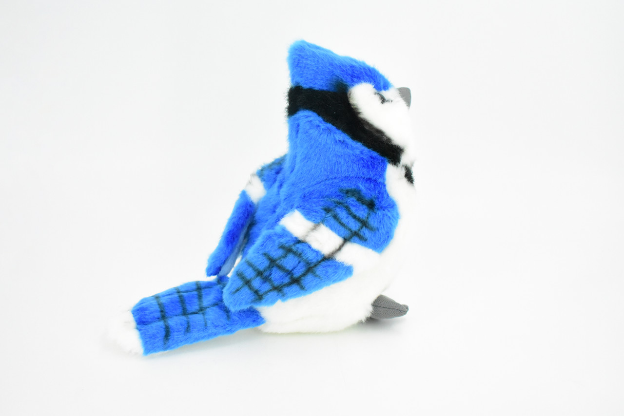 Blue Jay Plush Toy, Realistic Stuffed Animal, Bird, Lifelike, Stuffed Bird, Soft, Toy, Educational, Kids, Gift          6"       F4007 BB8