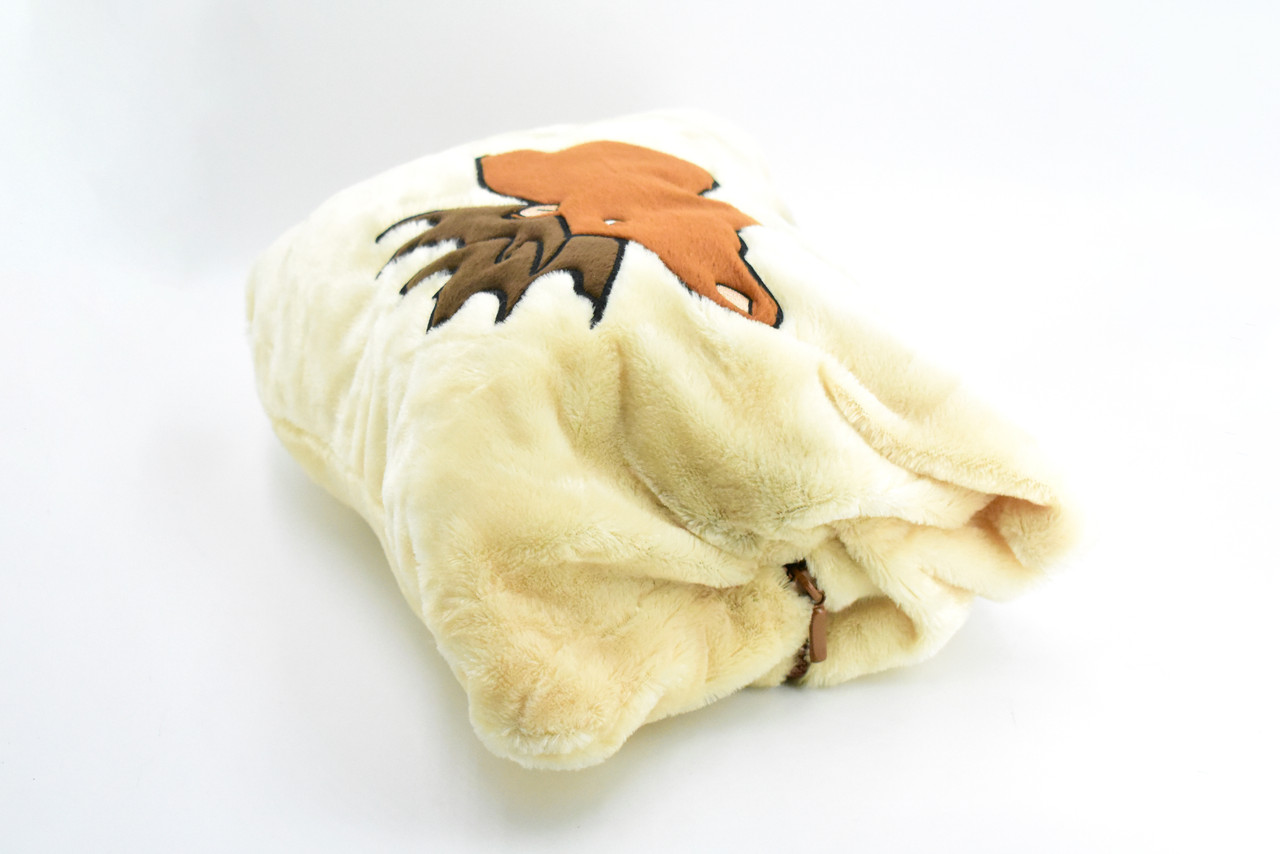 Moose, Converts into a Pillow, Very Nice Plush, Stuffed Animal, Educational, Toy, Kids, Realistic Figure, Lifelike Model, Replica, Gift,    12"    F4323 B300