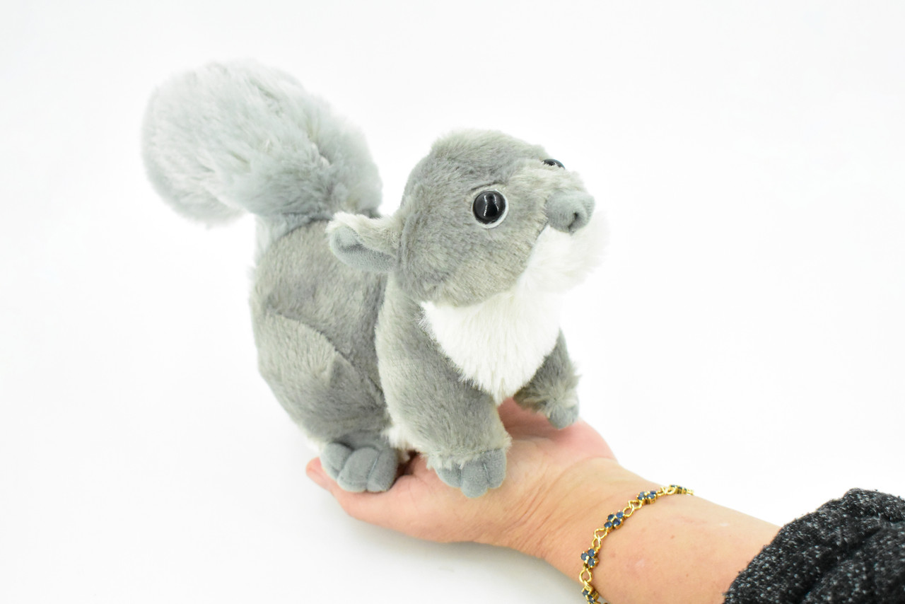 Squirrel, Gray, Realistic, Lifelike, Stuffed, Soft, Toy, Educational, Animal, Kids, Gift, Very Nice Plush Animal     10"     F3470 B391