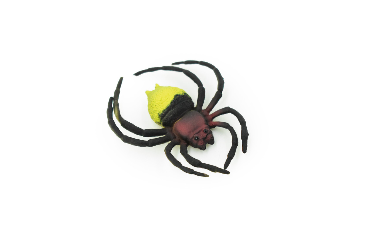 Spider, Orb, Plastic Toy Insect, Kids Gift, Realistic Figure, Educational Model, Replica, Gift,        2"       F1059 B190