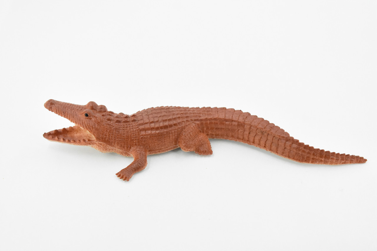 Crocodiles, Alligator, Set of 4 Different Colors,  Plastic Toy Reptile, Realistic Figure, Model, Replica, Kids, Educational, Gift,      6"      F6050 F379